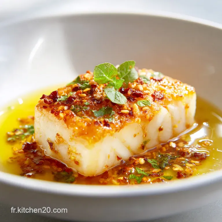 Cabillaud Marin&eacute; au Miel au Four: Texture Velout&eacute;e