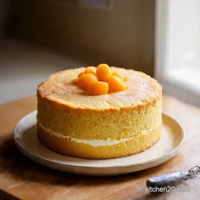 Cake Aux Abricots Et Yaourt presentation