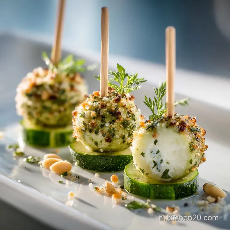 Cake Pops Courgette Ch&egrave;vre la recette &eacute;l&eacute;gante des sucettes ap&eacute;ritives sal&eacute;es