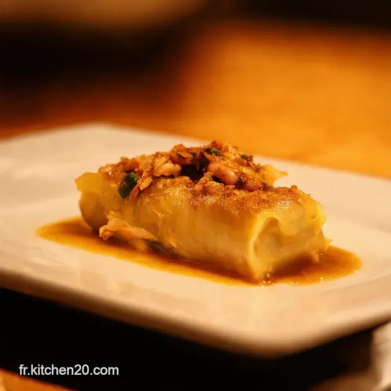 Cannellonis Farcis Au Confit De Canard presentation