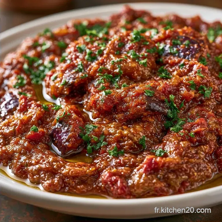 Caviar D Aubergine Marocaine &Eacute;pic&eacute;e (Zaalouk)