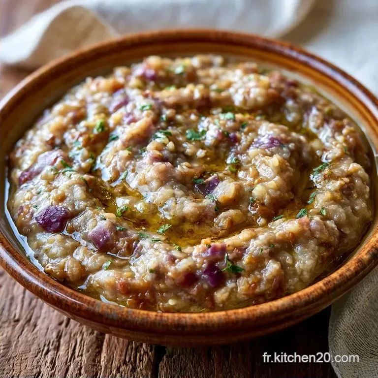 Caviar d Aubergine au Micro-ondes