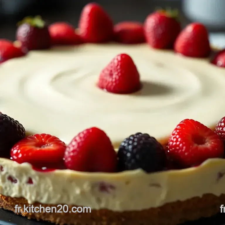 Cheesecake Cr&eacute;meux aux Fruits Rouges