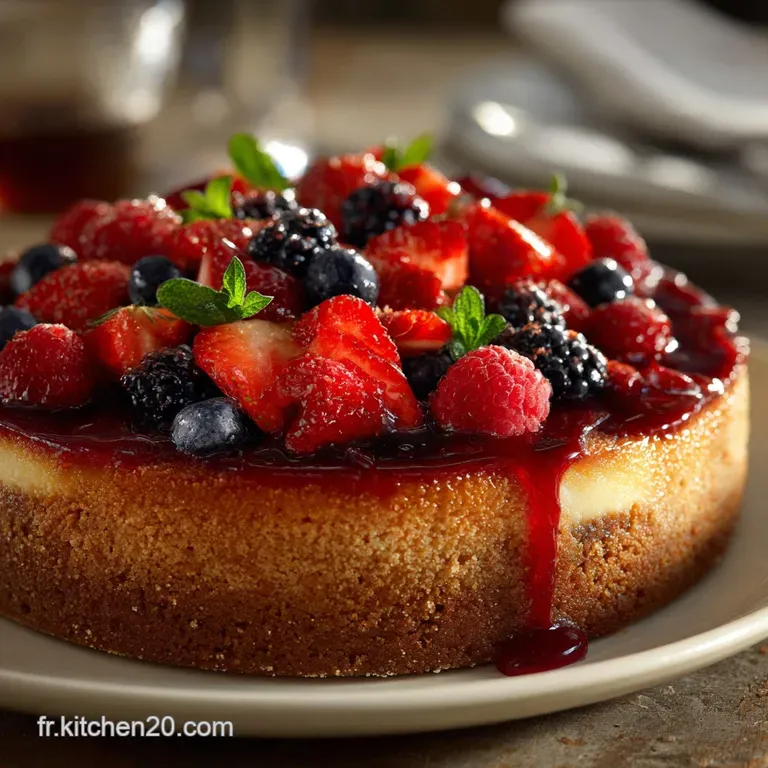 Cheesecake sans sucre aux Fruits rouges L&Eacute;l&eacute;gant Mousseux Fa&ccedil;on Parisienne