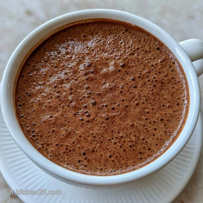 Le Vrai Chocolat Chaud Maison: Onctueux