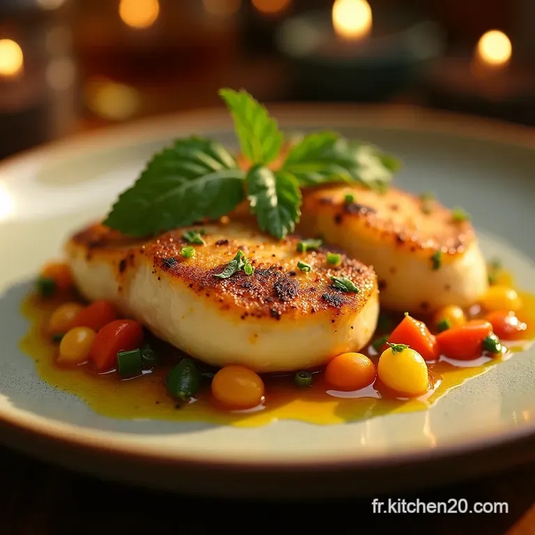 Le Chou Blanc Soleil Levant Saut&eacute; V&eacute;g&eacute;tal Au Curcuma Et Agrumes presentation