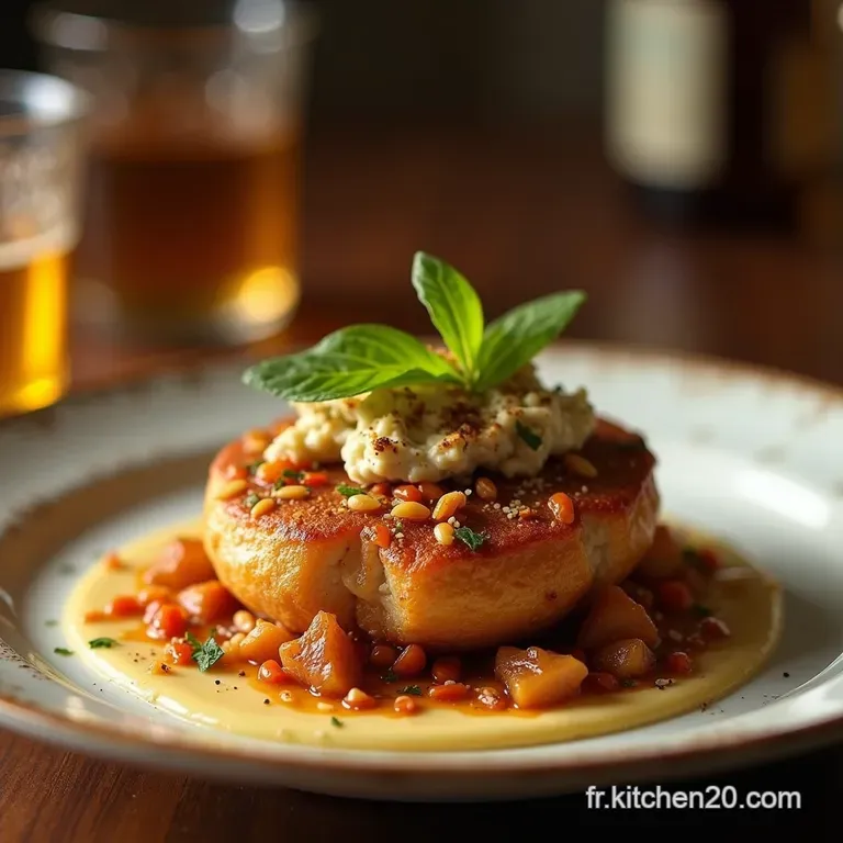 Le Choufleur Croustiflingueur R&ocirc;ti Aux &Eacute;pices Fum&eacute;es Napp&eacute; De Tahini Acidul&eacute; presentation