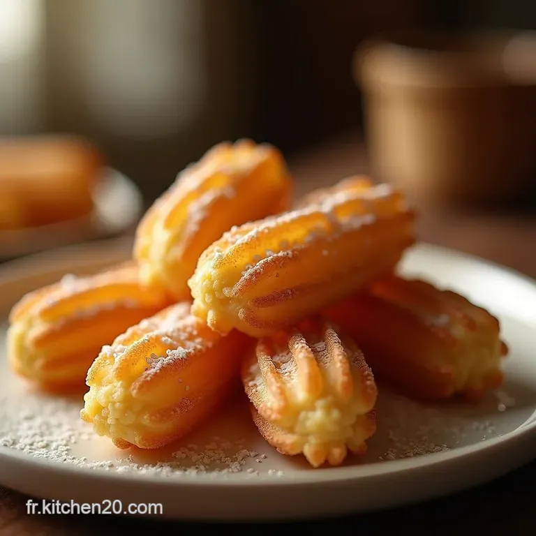 Churros Dor La P&acirc;te &Agrave; Choux Espagnole Croustillante Simplicit&eacute; Et Tradition presentation