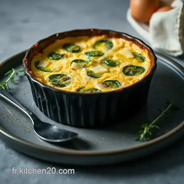 Clafoutis De Courgettes Au Parmesan presentation