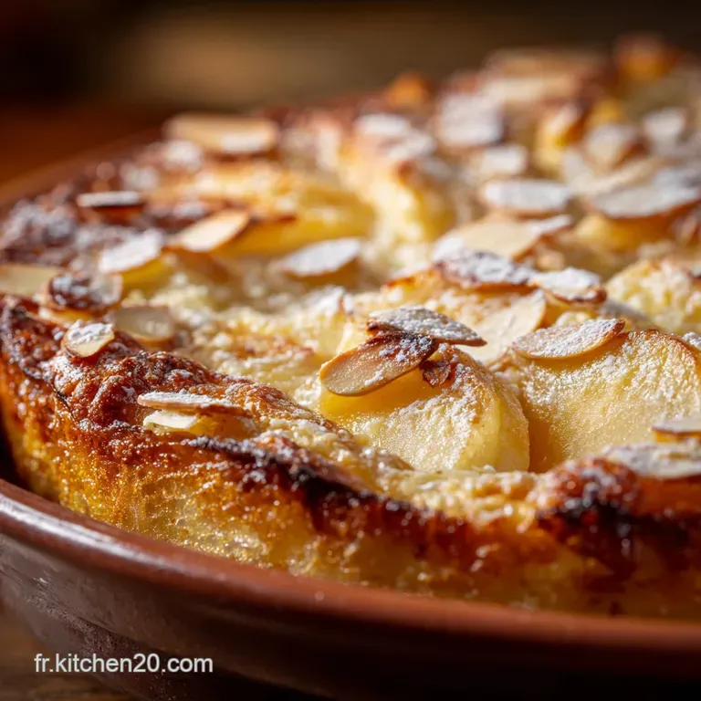 Le Clafoutis Gourmand Pommespoires Amandes presentation