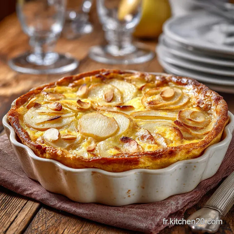 Le Clafoutis Gourmand PommesPoires Amandes