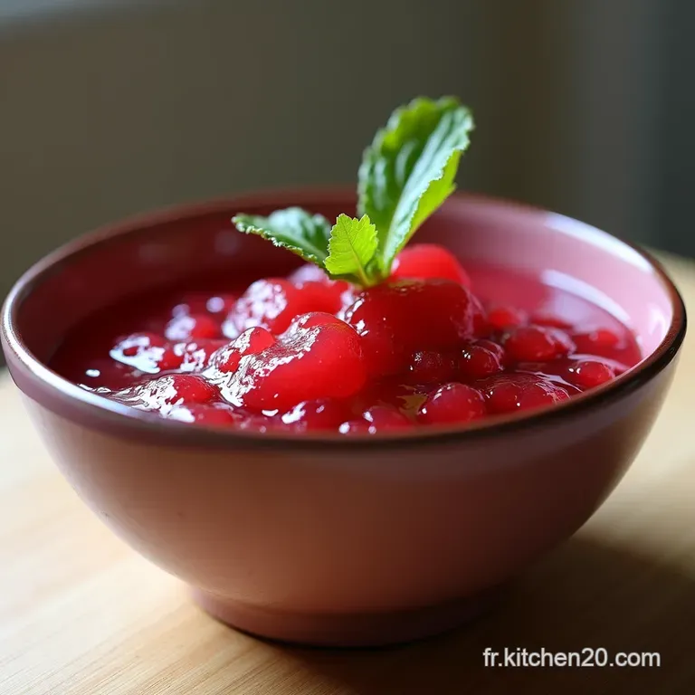 La Douceur Acidul&eacute;e Compote de Rhubarbe Maison Simple et Velout&eacute;e