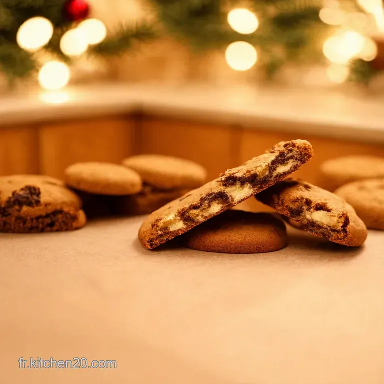 Cookies De No&euml;l Aux P&eacute;pites De Chocolat Irr&eacute;sistibles presentation