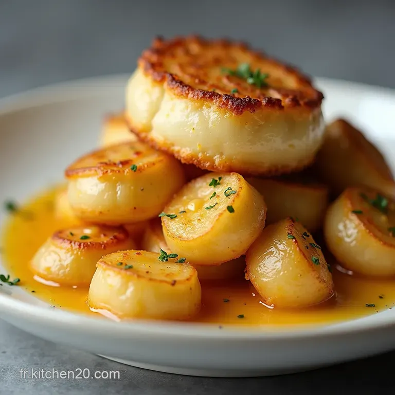 Noix de SaintJacques Po&ecirc;l&eacute;es &agrave; la Perfection Le Secret dune Cro&ucirc;te Dor&eacute;e et dun C&oelig;ur Nacr&eacute;