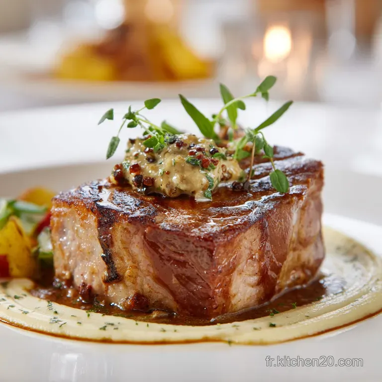 C&ocirc;te de veau &agrave; la Moutarde &agrave; lancienne : Le Bistrot &agrave; la Maison