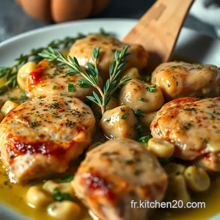 C&ocirc;telettes De Veau &Agrave; La Moutarde Et Aux Herbes presentation