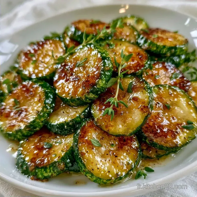 Courgettes Saut&eacute;es Au Thym &agrave; l Ail