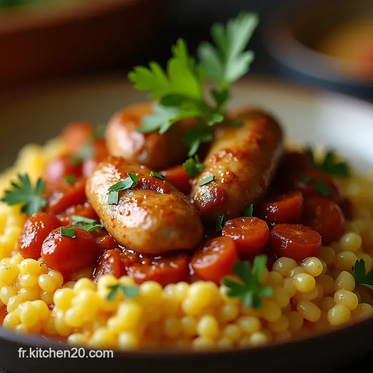 Le Couscous Royal Aux Trois Viandes Agneau Poulet Et Merguez Un Voyage Aromatique presentation