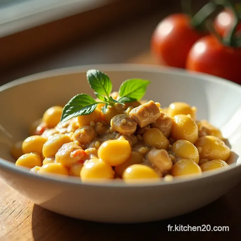 Creamy Garlic Chicken Gnocchi a 30Minute Italian Escape presentation