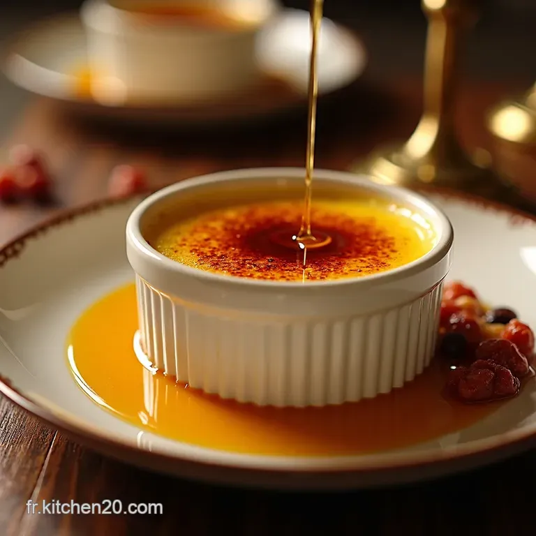Cr&egrave;me Br&ucirc;l&eacute;e Potimarron Chorizo Un D&eacute;lice Automnal Piquant presentation