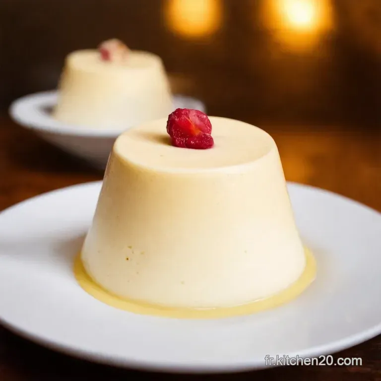 Cr&egrave;me De La Cr&egrave;me Panna Cotta Simplicit&eacute; &Eacute;l&eacute;gance presentation