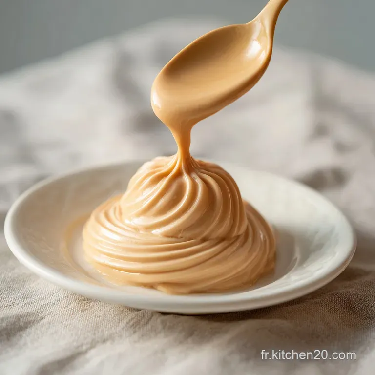 Elegant layered dessert in a glass dish, topped with cocoa and a sprig of mint, showcasing its creamy texture.