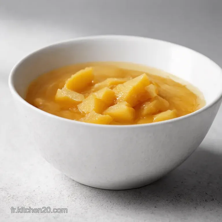 Cr&egrave;me Fra&icirc;che au Yaourt Grec et sa Compote de Pommes &Eacute;pic&eacute;e