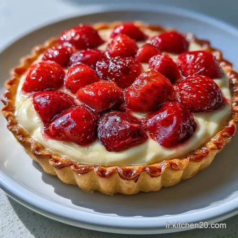 Tarte aux Fraises : Cr&egrave;me P&acirc;tissi&egrave;re Onctueuse