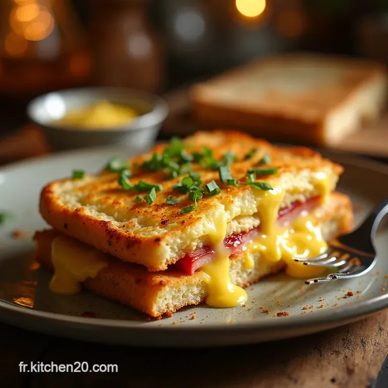 Le Croquemonsieur Parfait Le Gratin&eacute; Du Dimanche Au Four presentation