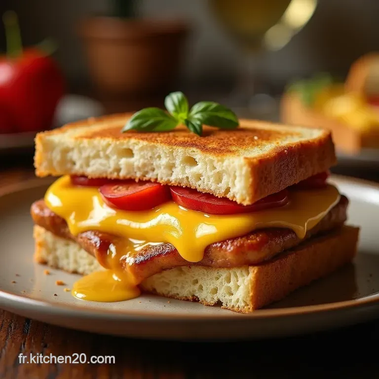 Le Croque Monsieur Authentique Le Sandwich Parisien Parfaitement Gratin&eacute; presentation