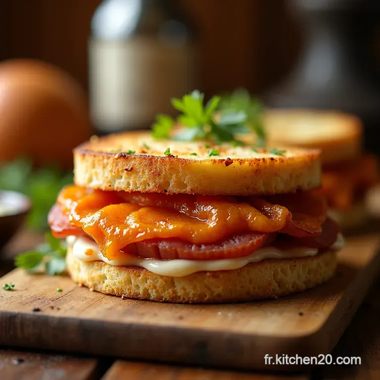 Croque Savoyard a Mountain of Flavor in Every Bite presentation