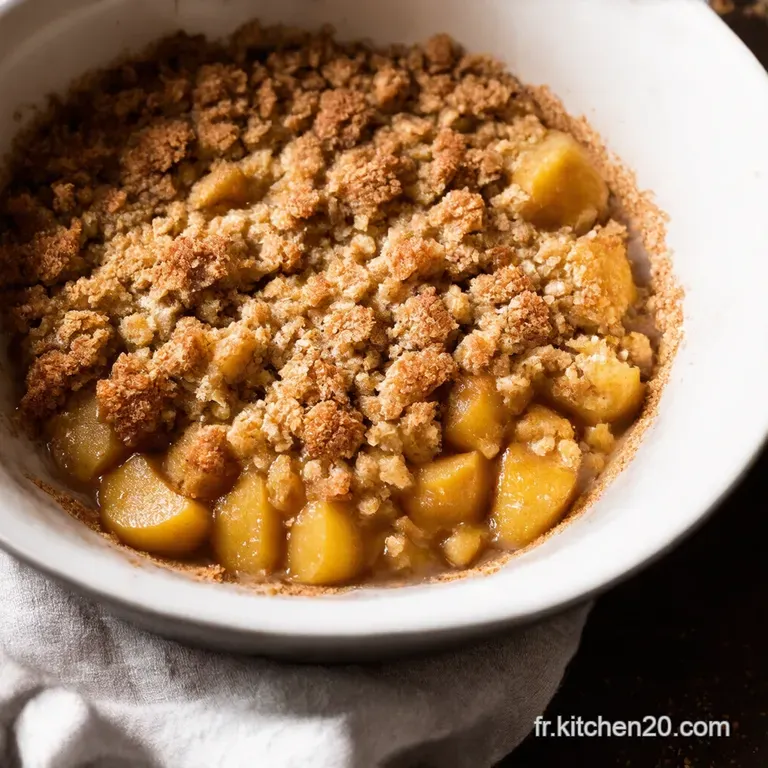 Crumble aux Pommes et aux Noix un Go&ucirc;t dAutomne
