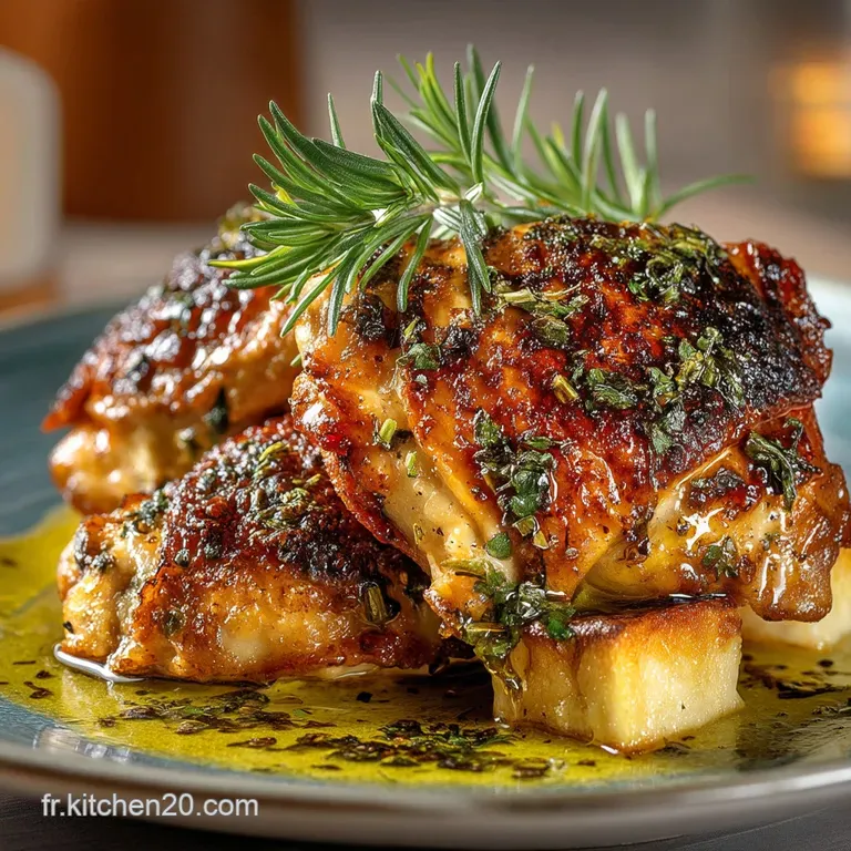 Cuisse De Poulet Au Four &Agrave; La Proven&ccedil;ale Le Secret De La Peau Dor&eacute;e presentation