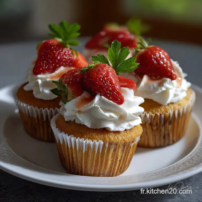 Les Cupcakes La Fraise Par Annabelle Orsatelli Inratables presentation