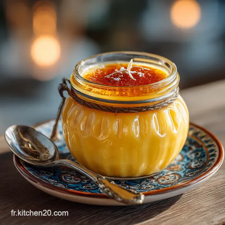 Le Curd Citron Velout&eacute; &Agrave; Lagave Un Zeste De Soleil L&eacute;ger presentation