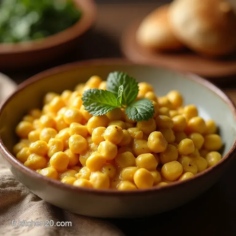 Curry De Pois Chiches Coco Un Festin V&eacute;g&eacute;tal &Eacute;pic&eacute; presentation