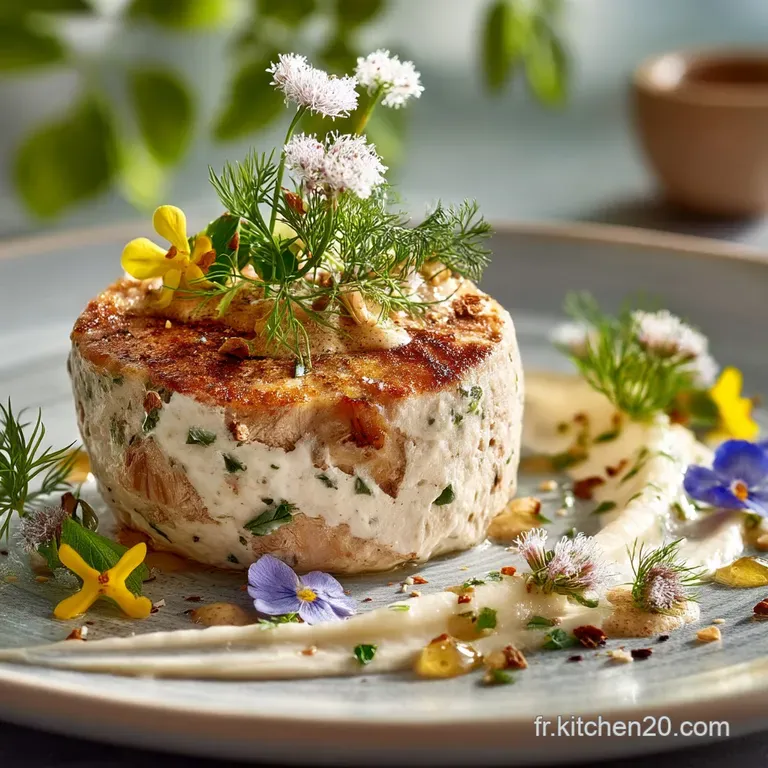 Escalopes de Dinde Fines C&oelig;ur de Ricotta aux Fines Herbes Accompagn&eacute;es de sa Mousseline de ChouFleur L&eacute;ger