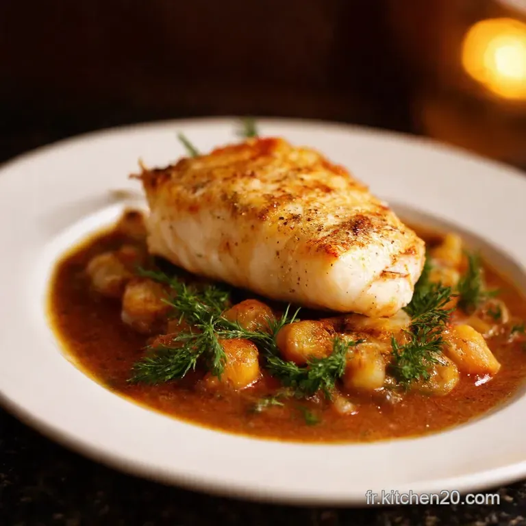 Dos De Cabillaud Au Four Simplicit&eacute; &Eacute;l&eacute;gante presentation