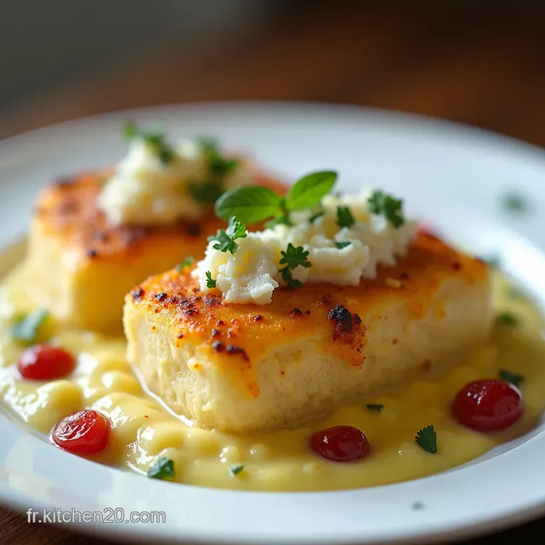 Dos de Cabillaud Gratin&eacute; &agrave; la Cr&egrave;me de Parmesan et Citron Un Air de M&eacute;diterran&eacute;e