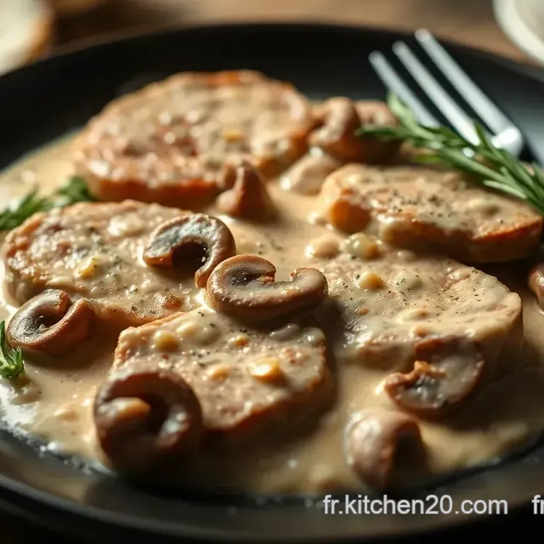 Escalope &agrave; la Cr&egrave;me de Champignons : Un Classique R&eacute;confortant