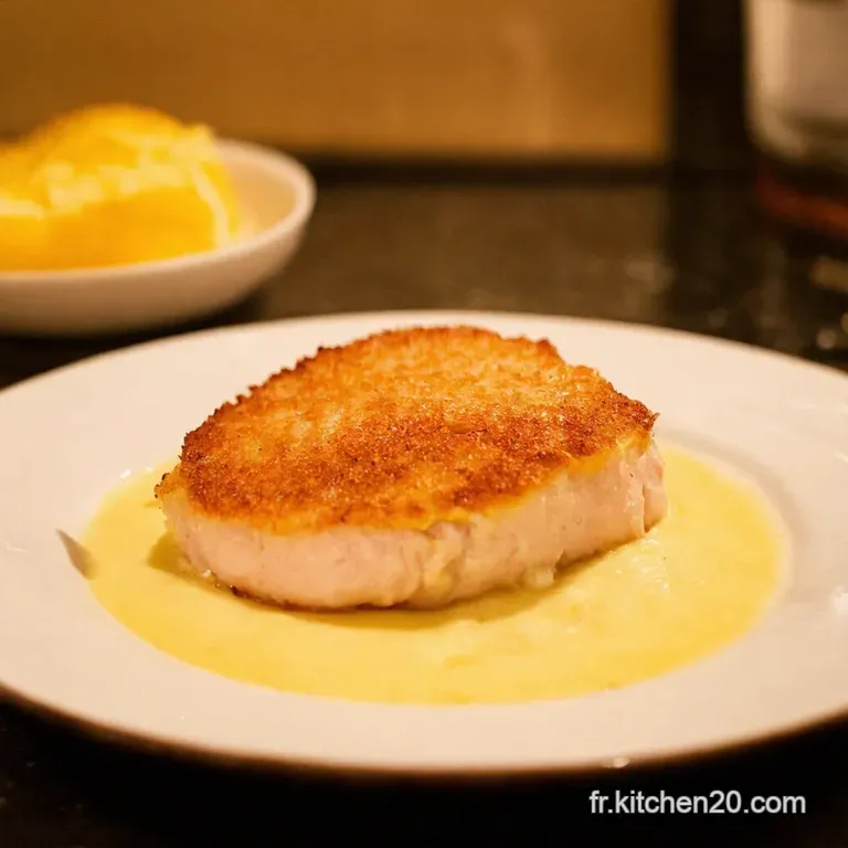 Escalope De Poulet &Agrave; La Cr&egrave;me Et Aux Champignons presentation