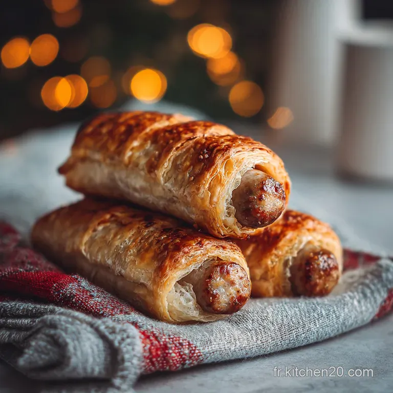 Feuillet Saucisses En Toile Pour N&ocirc;l &agrave; R&eacute;seau Alv&eacute;olaire