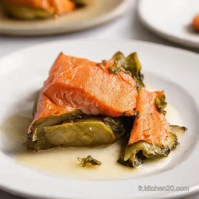 Feuillet&eacute;s Saumon &Eacute;pinards &Eacute;toiles de No&euml;l