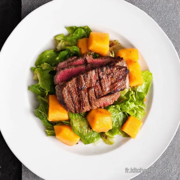 Filet Mignon de Porc Grill&eacute; Salade de Melon &Eacute;pic&eacute;e