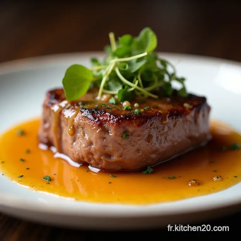 Le Royal Filet Mignon Saisir &agrave; la Perfection Napp&eacute; dune Sauce MielMoutarde Brillante