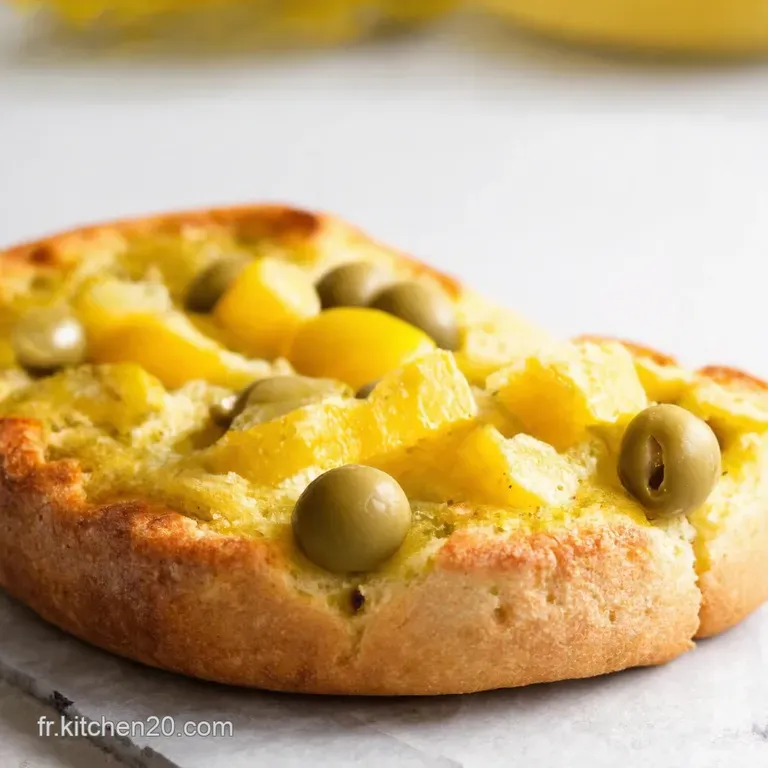 Focaccia Olives et Citron Un Air de M&eacute;diterran&eacute;e