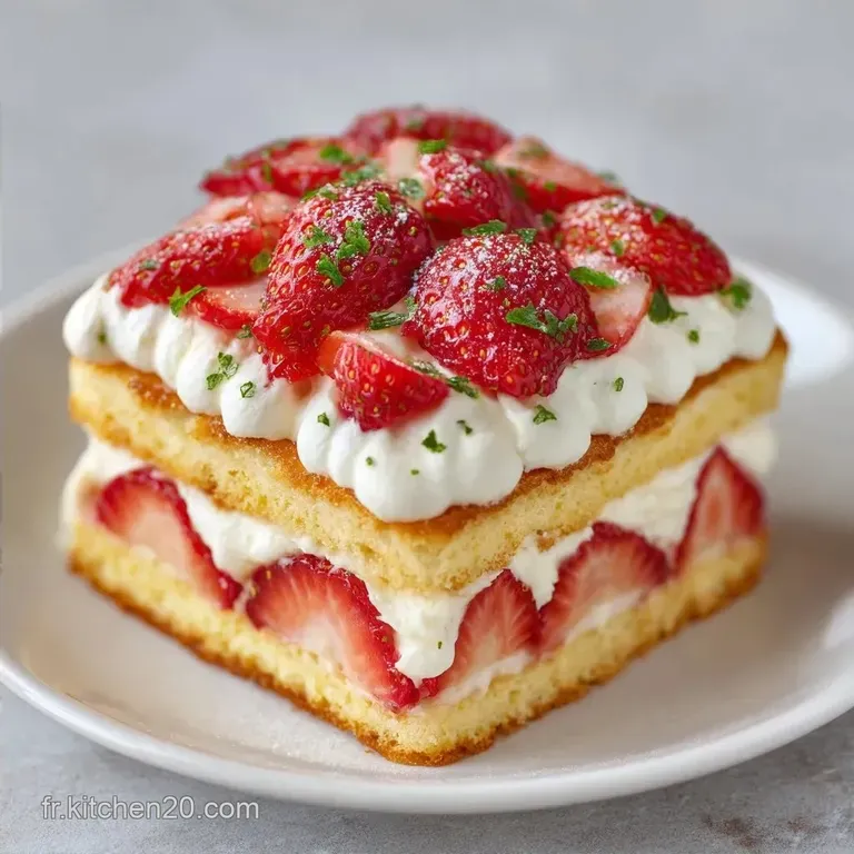 Fraisier Express Sans Cuisson: Onctueux et Fondant