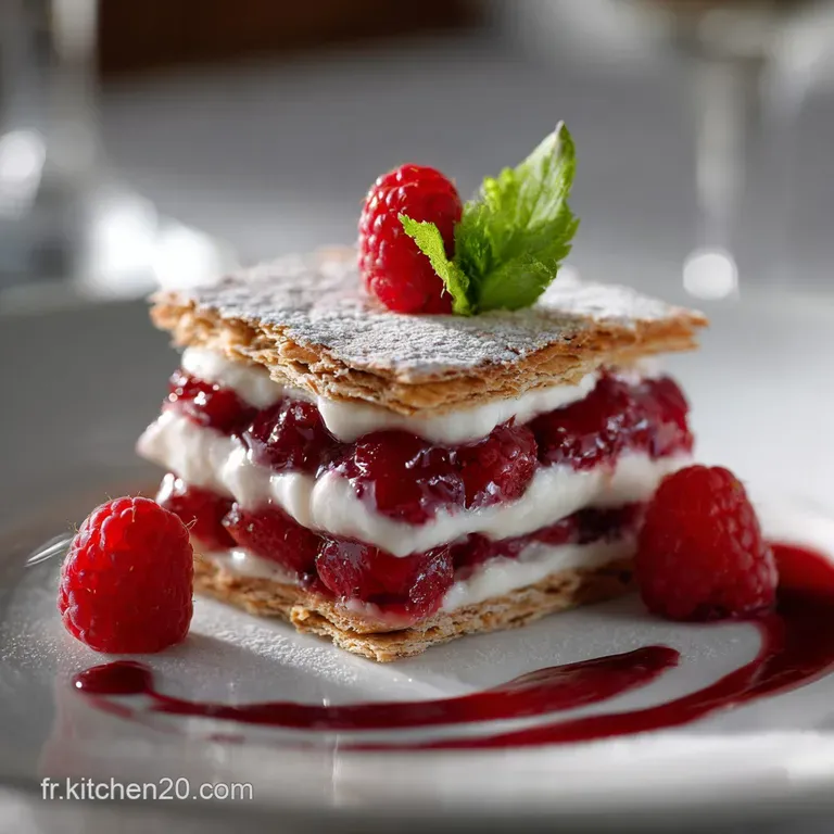 Le Framboisier Classique Biscuit Joconde et Cr&egrave;me Mousseline
