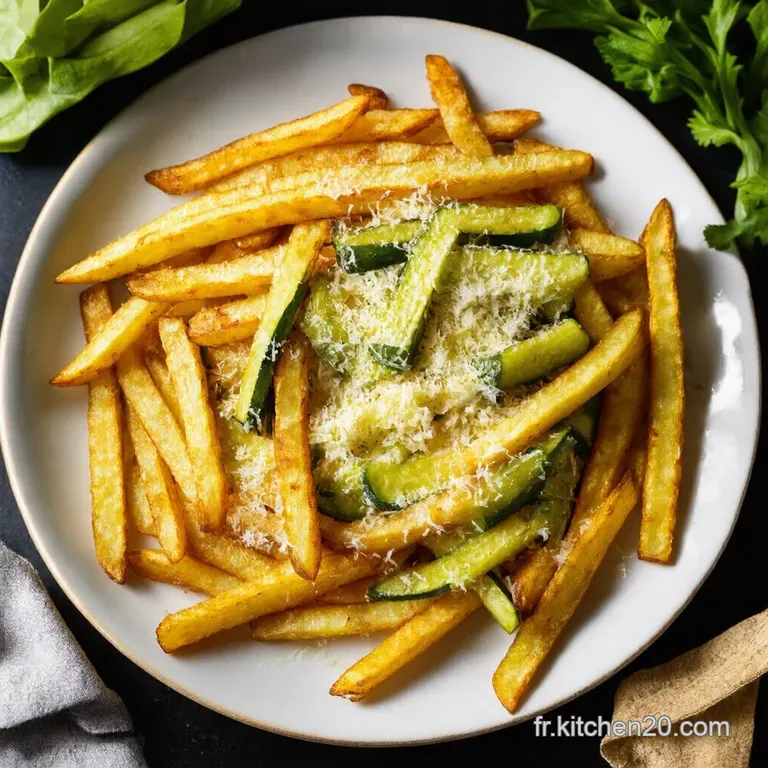 Frites de Courgettes au Parmesan Cuites au Four