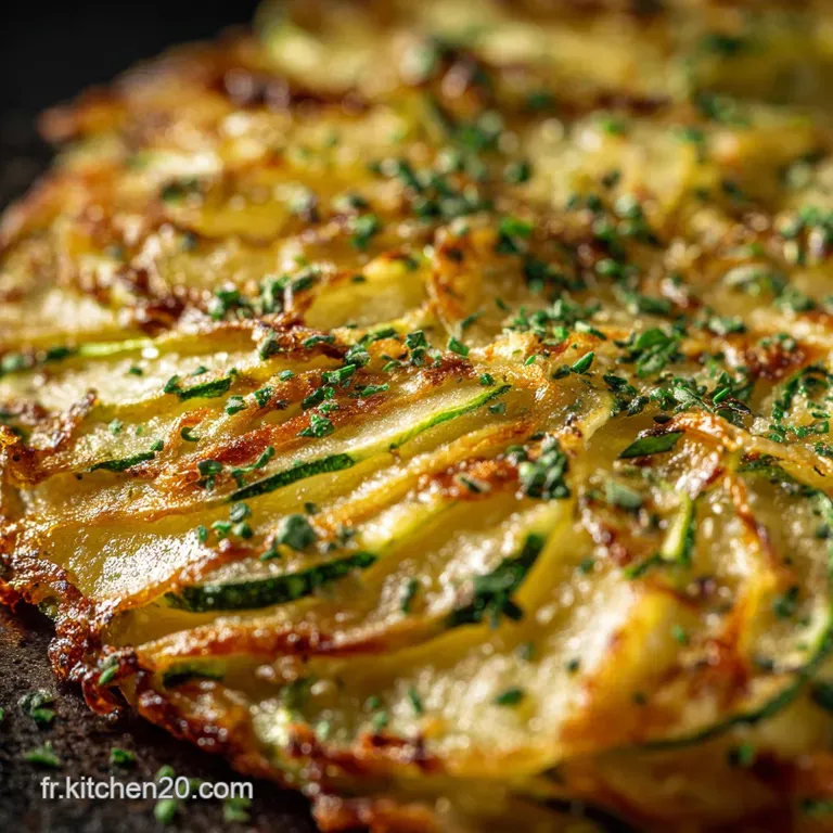 Galettes Pommes De Terre Courgettes Notre Recette De Bistrot Ultracroustillante presentation